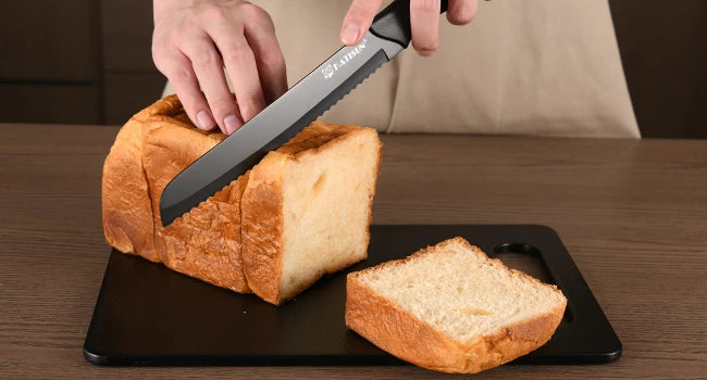 16 Pieces Carbon Steel Knife Set with Cutting Board