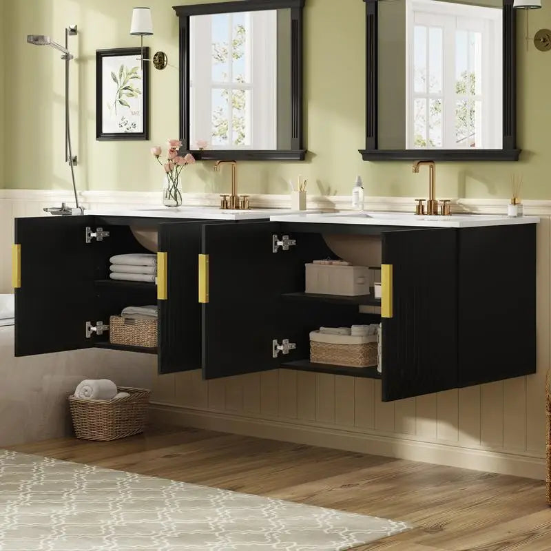 Bathroom Vanity Set with Separate Ceramic Sink