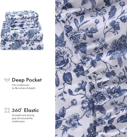 6-Piece Cotton Sheets Set