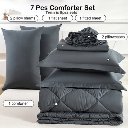 5pcs/7pcs Bedding Sets