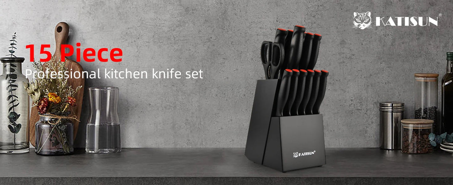 Kitchen Knife Block Set