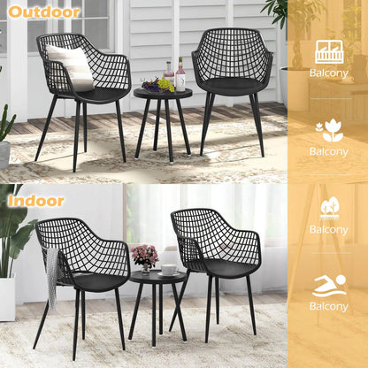 Heavy Duty Patio Bistro Set Table and 2 Chairs