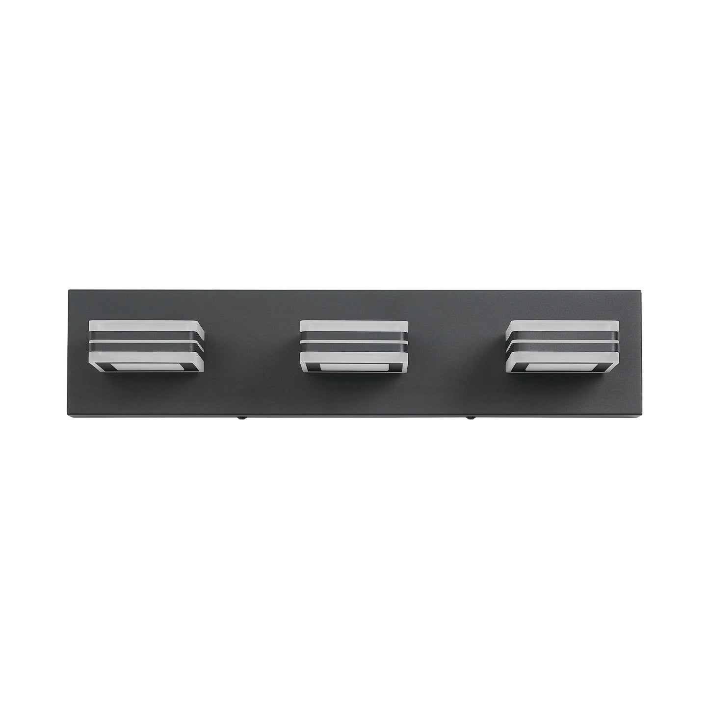 LED Black/Chrome Vanity Lights