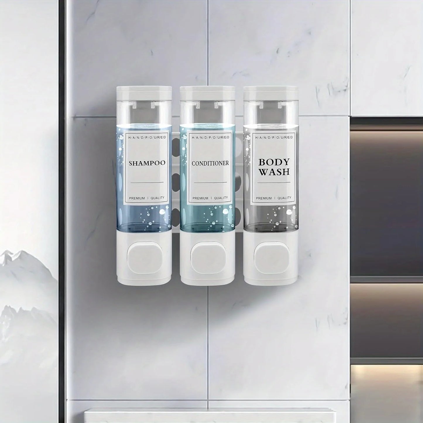 3-in-1 Shampoo Conditioner Body Wash Dispenser