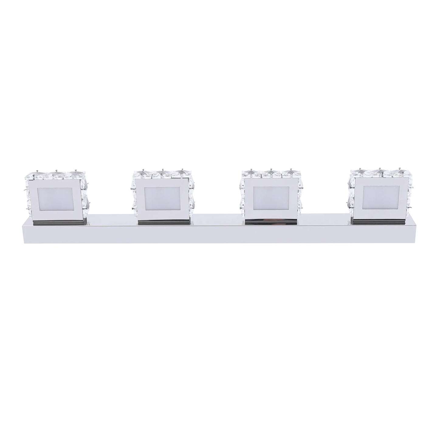 4-Head Crystal Mirror Light LED Wall Sconce