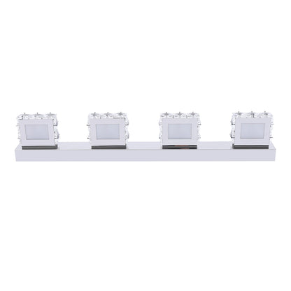 4-Head Crystal Mirror Light LED Wall Sconce