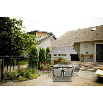 Outdoor 8 Piece Dining Sets with Removable Umbrella