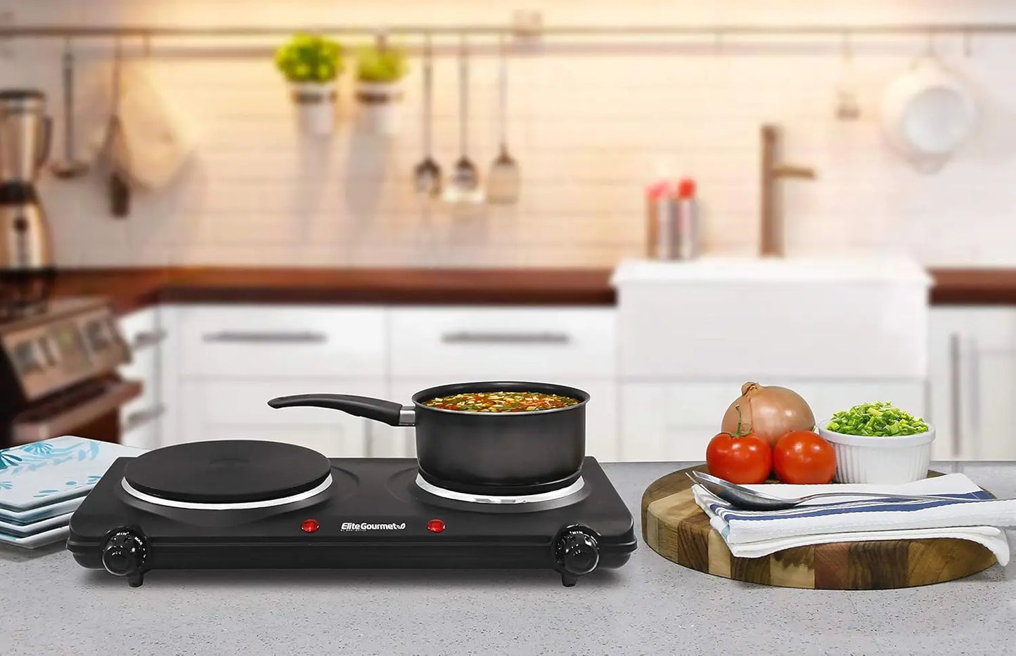 Double Cast Iron Electric Hot Plate