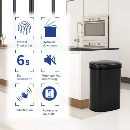Trash Can with Automatic Lid
