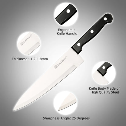 Carbon Steel Knife Block Set