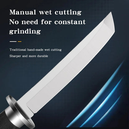 Samurai style kitchen knife