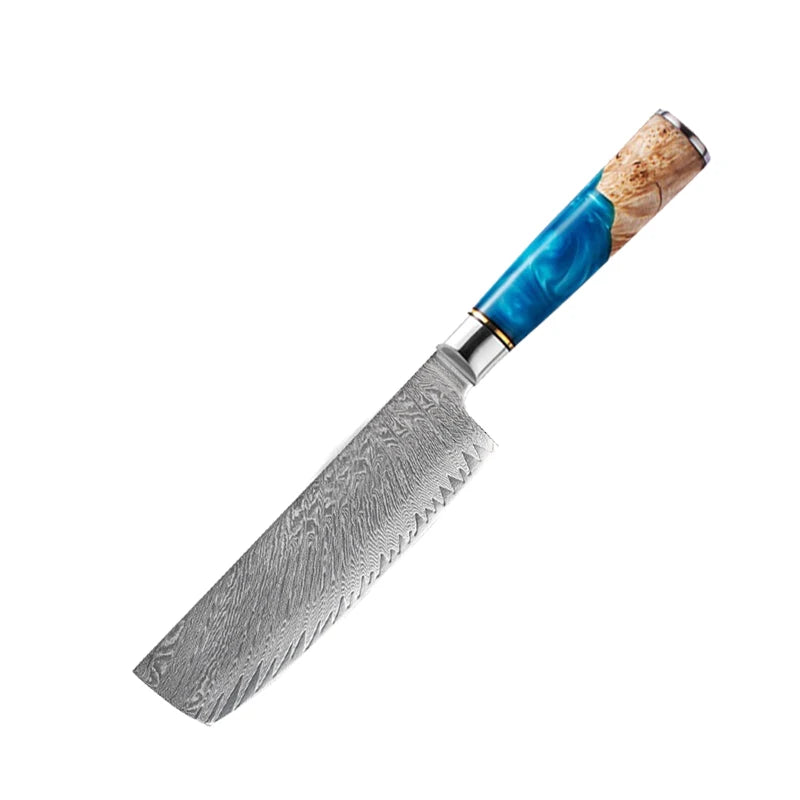 Damascus Steel Kitchen Knife Set