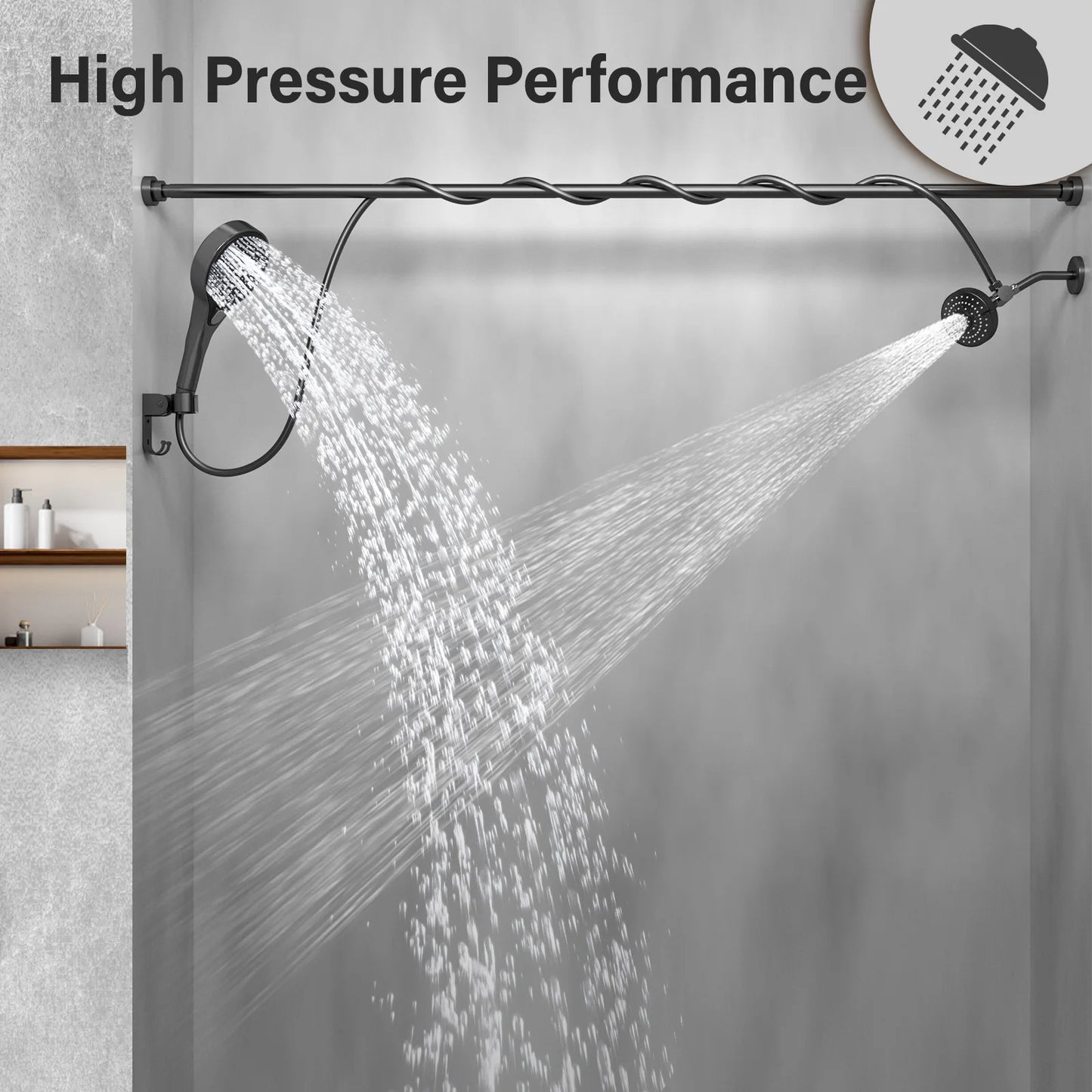 High Pressure Dual Shower Head