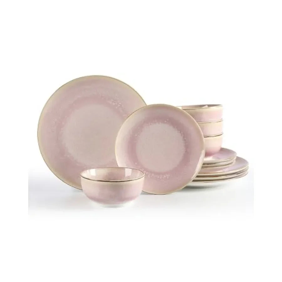 12 piece Porcelain Plates and Bowls Set