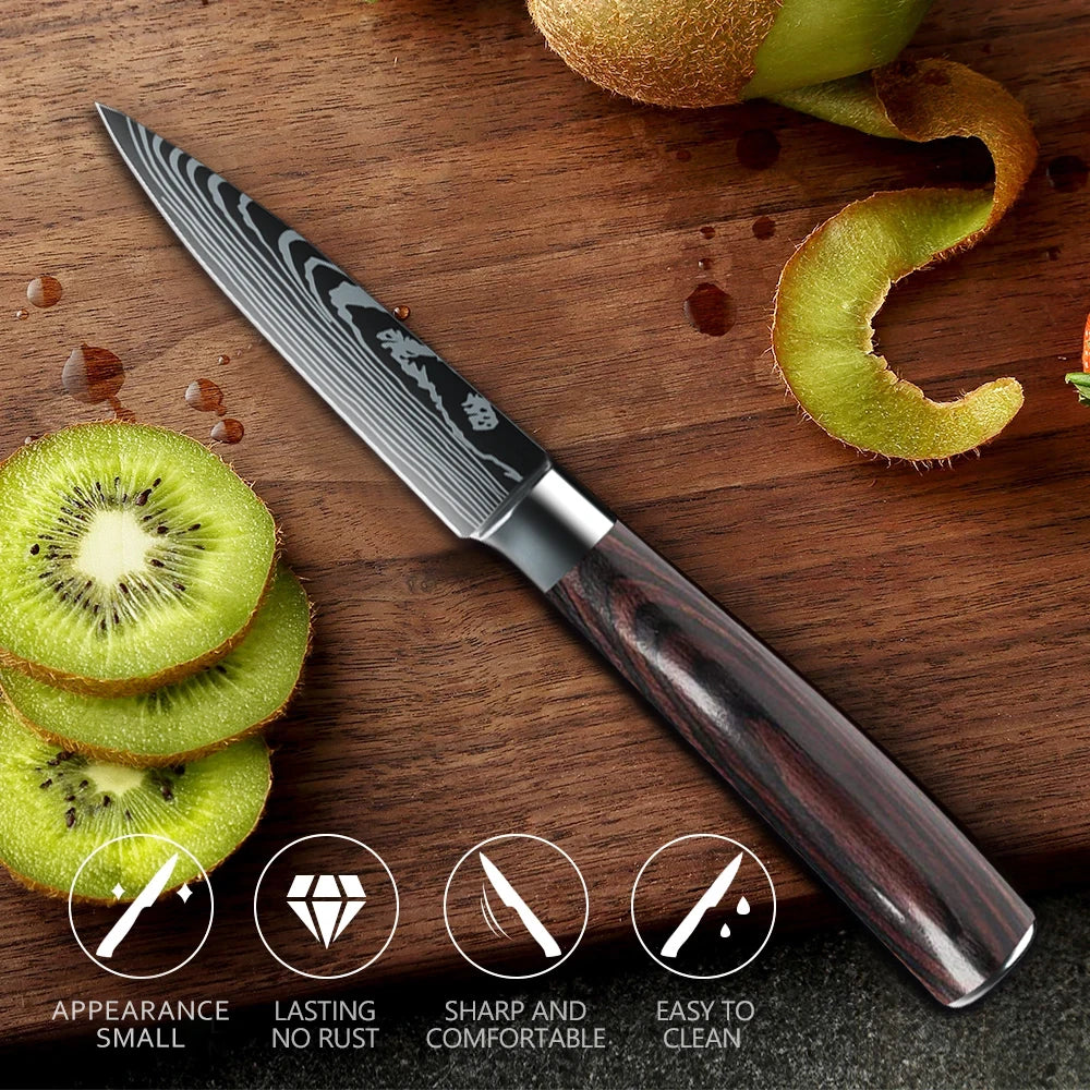 3 Piece High Carbon Stainless Steel Chef Knife set