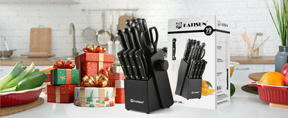 Carbon Steel Knife Block Set