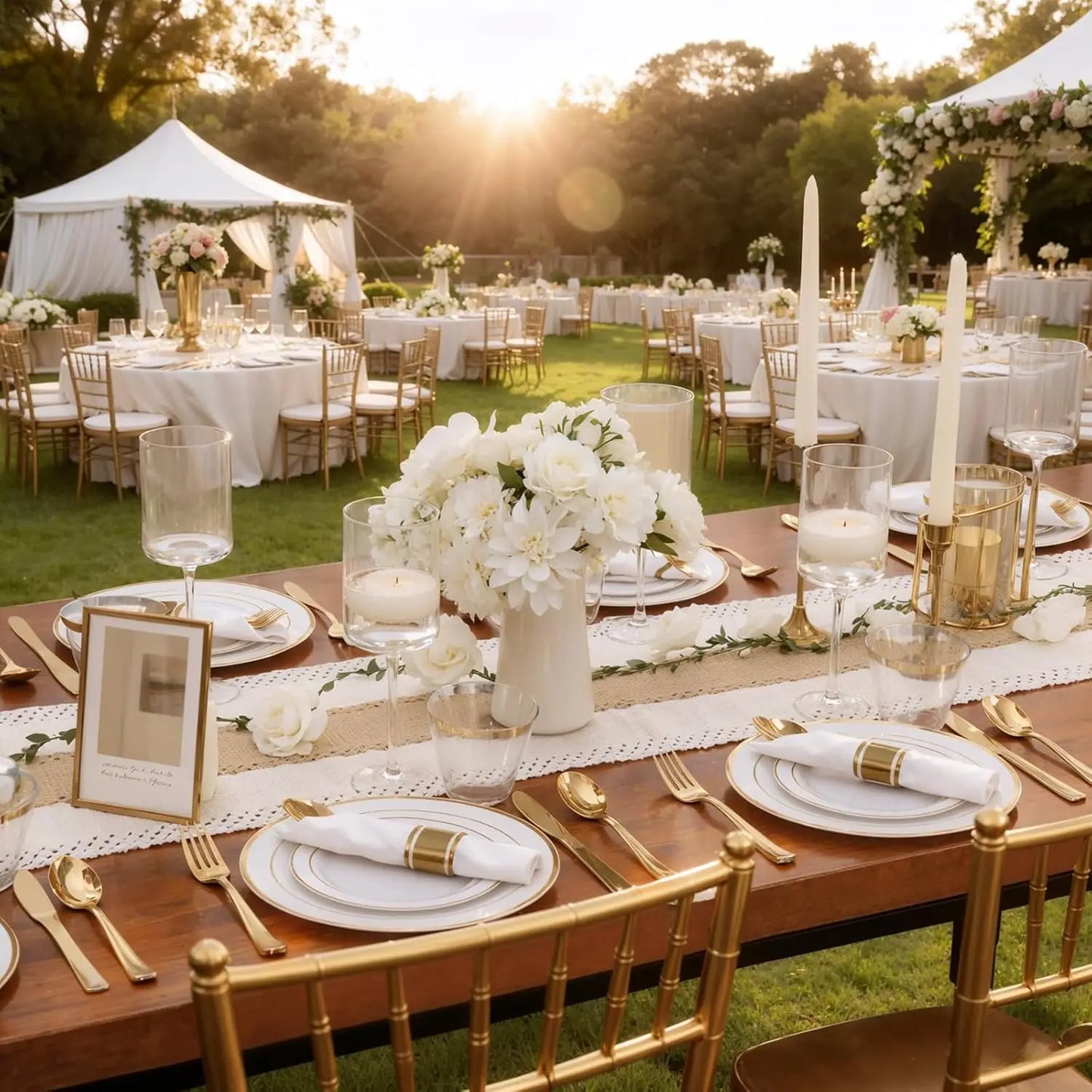 Dinnerware Set for 50 Guests