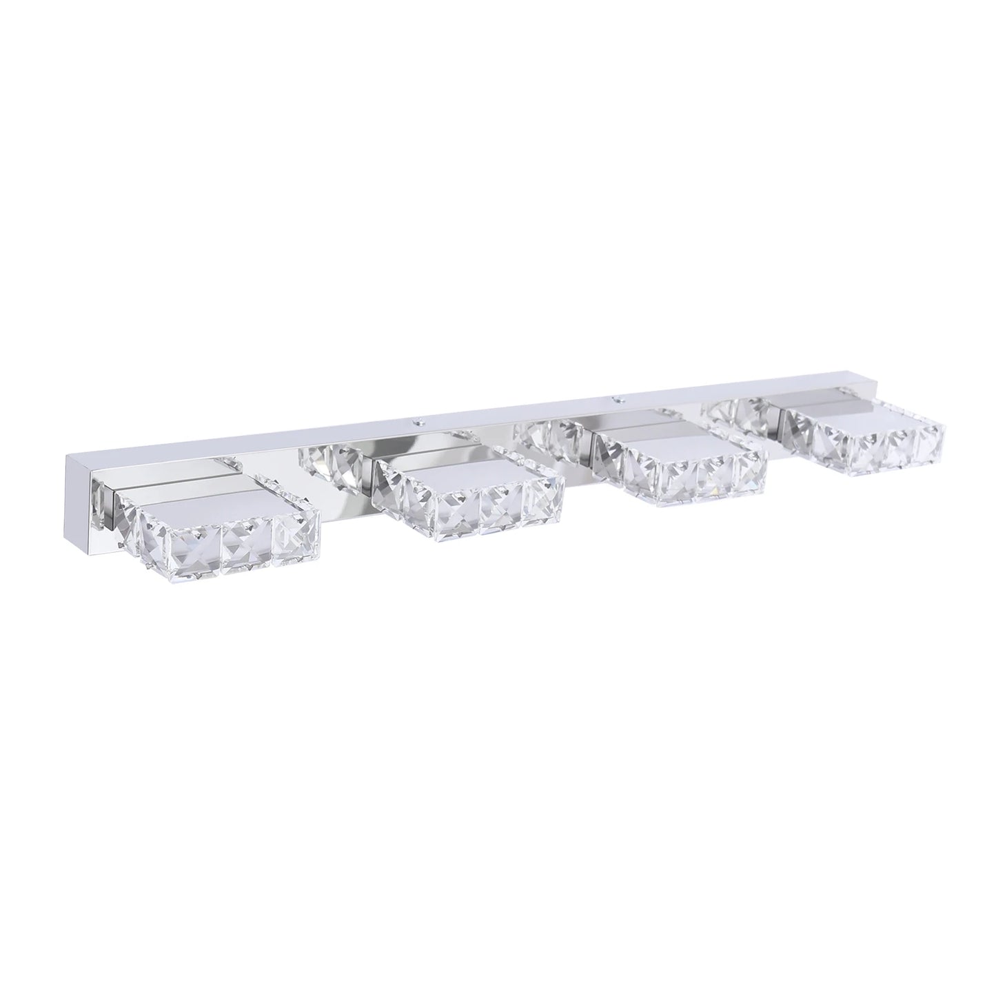 4-Head Crystal Mirror Light LED Wall Sconce