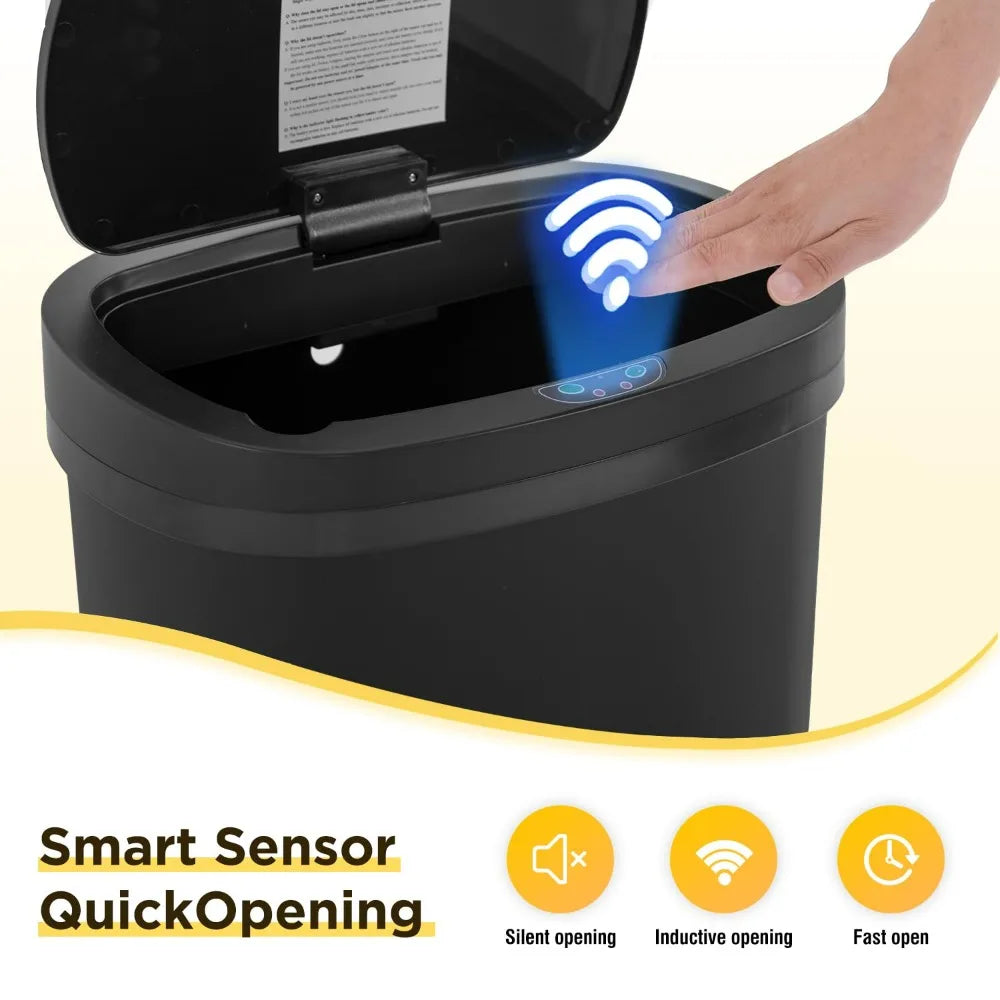 Trash Can with Automatic Lid