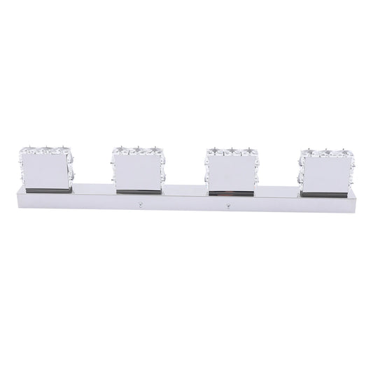 4-Head Crystal Mirror Light LED Wall Sconce