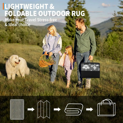 Waterproof Outdoor Rug Stain-Resistant Plastic Straw Carpet
