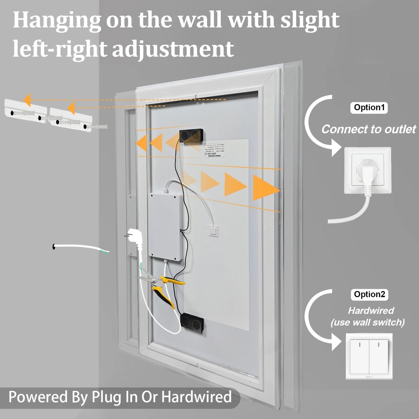 LED Bathroom Mirror Built-in Bluetooth Speaker