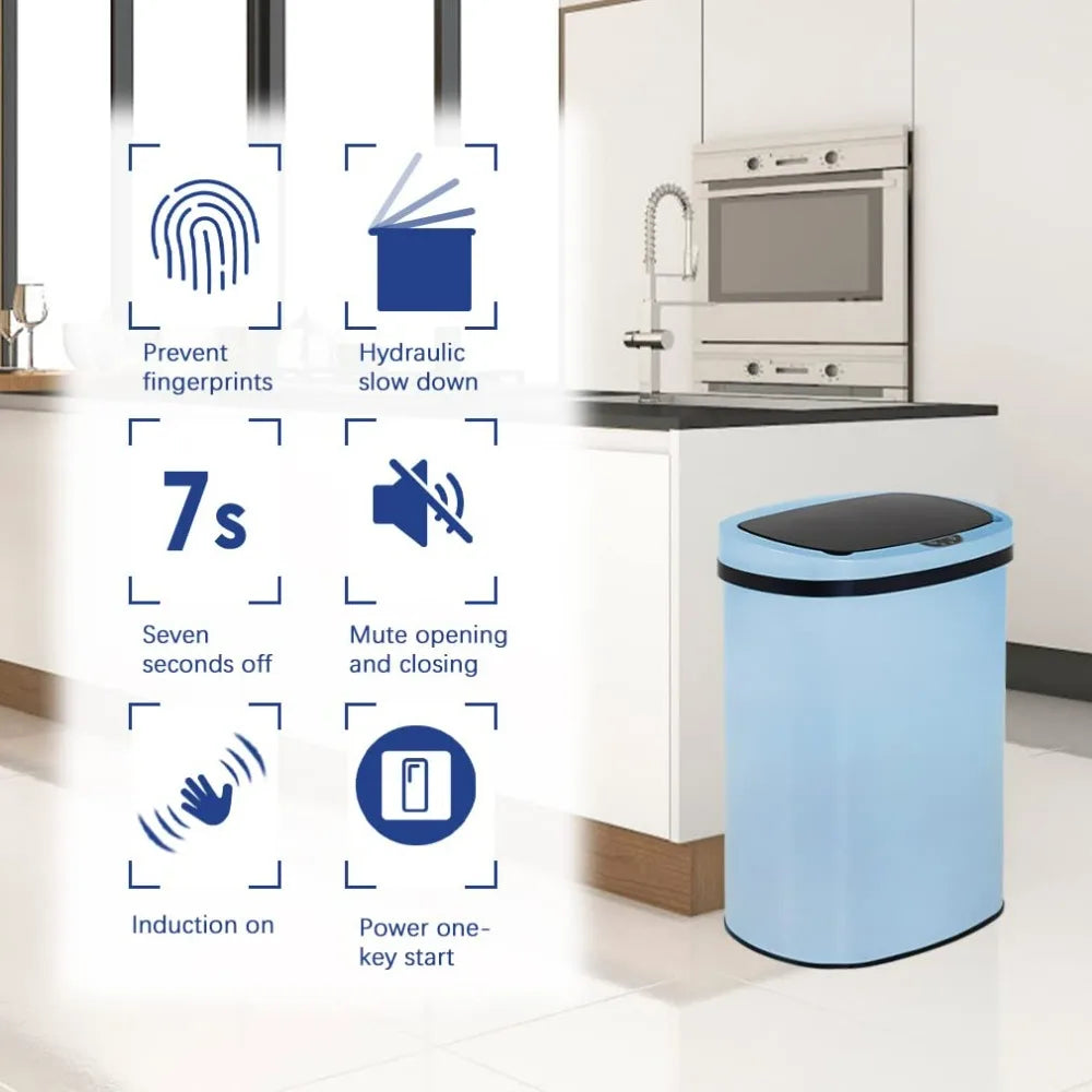 Trash Can with Automatic Lid