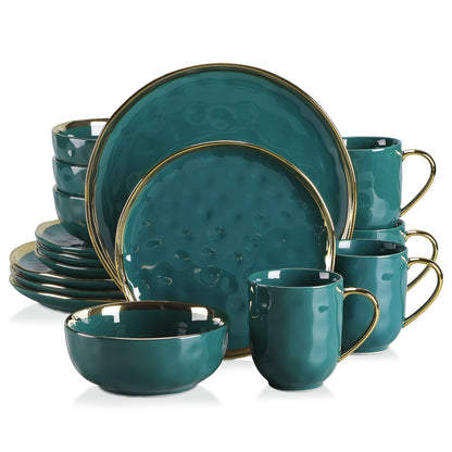 Green Porcelain Dinnerware Set