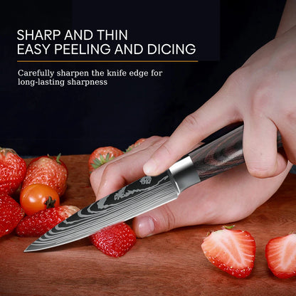 3 Piece High Carbon Stainless Steel Chef Knife set