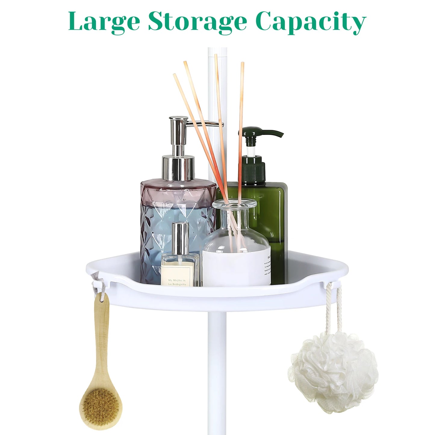 Corner Shower Caddy with Tension Pole