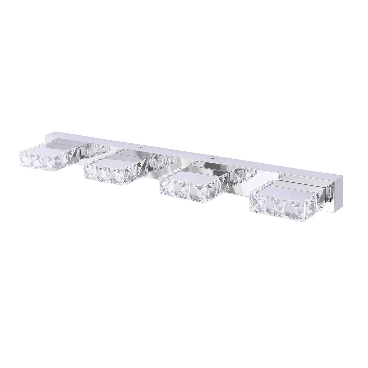 4-Head Crystal Mirror Light LED Wall Sconce