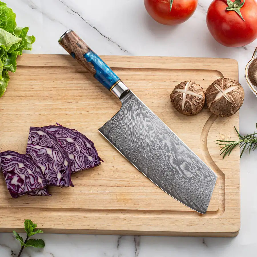 Damascus Steel Kitchen Knife Set