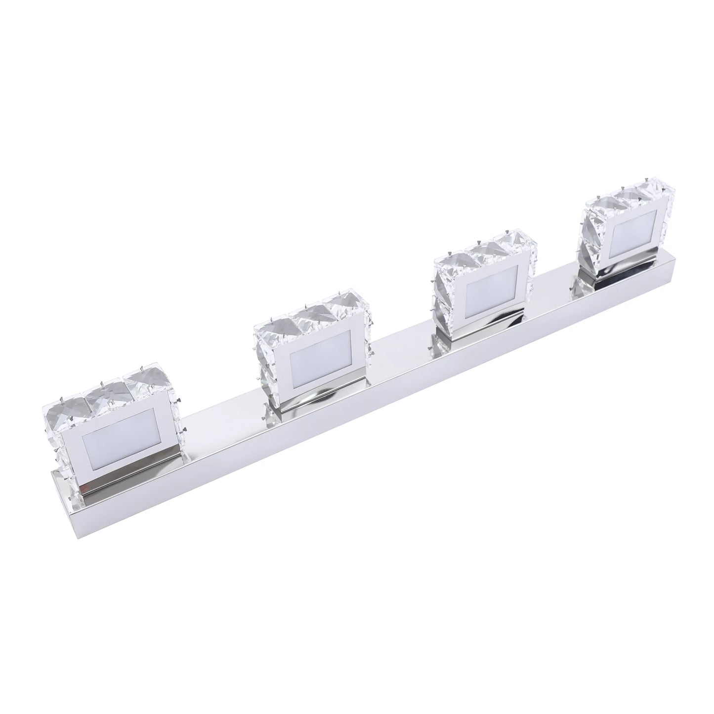 4-Head Crystal Mirror Light LED Wall Sconce