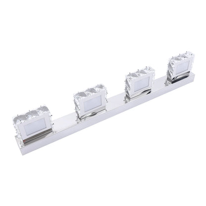 4-Head Crystal Mirror Light LED Wall Sconce
