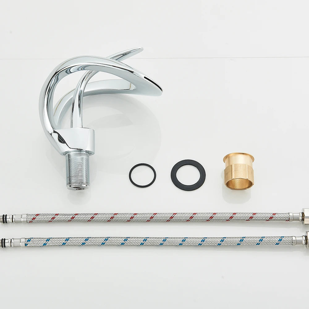 Waterfall Basin Faucet Deck Mounted