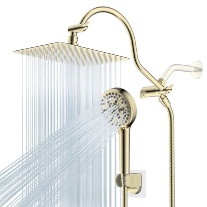 Rainfall Shower Head Handheld Spray Combo