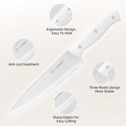 White Knife Set