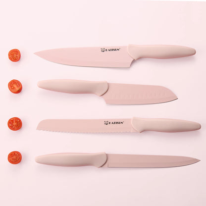 Pink Kitchen Knife Set
