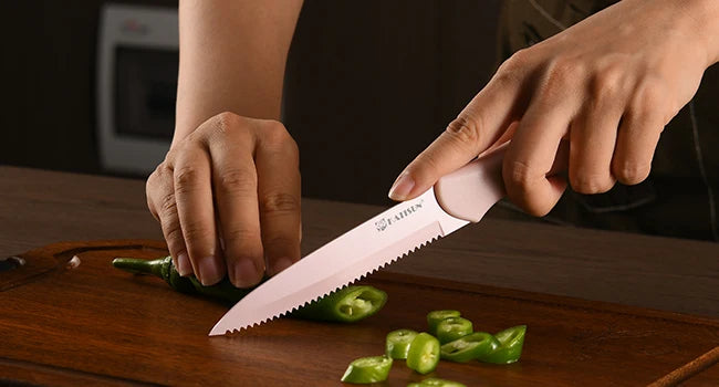 Pink Kitchen Knife Set