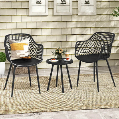 Heavy Duty Patio Bistro Set Table and 2 Chairs