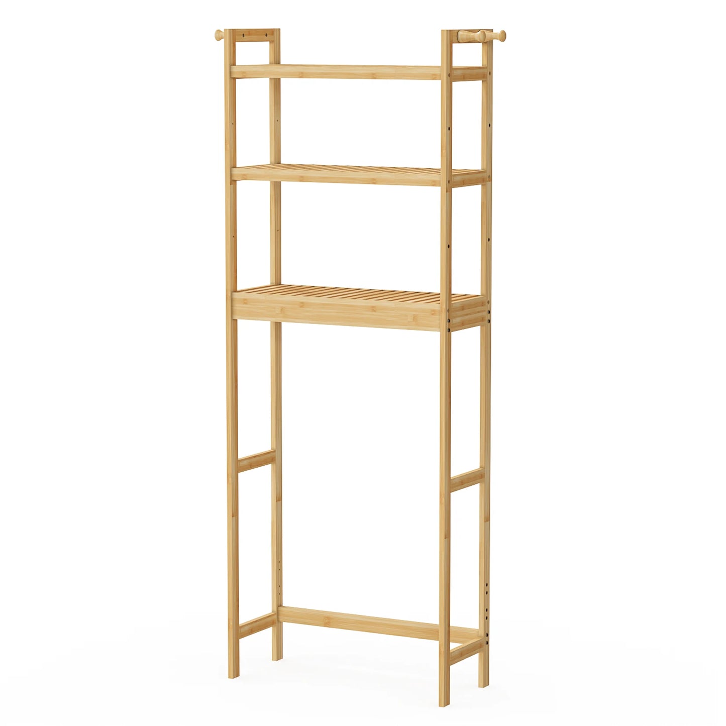 Bamboo 3-Layer Height Adjustable Shelf