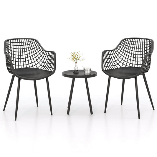 Heavy Duty Patio Bistro Set Table and 2 Chairs