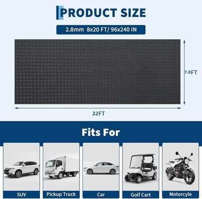7.8 x 22 ft Garage Floor Mat