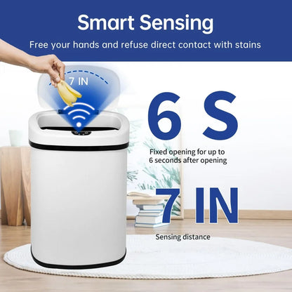 Trash Can with Automatic Lid