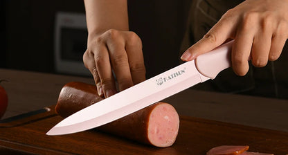 Pink Kitchen Knife Set