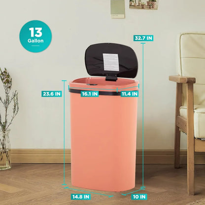 Trash Can with Automatic Lid