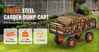 Sturdy Metal Garden Cart