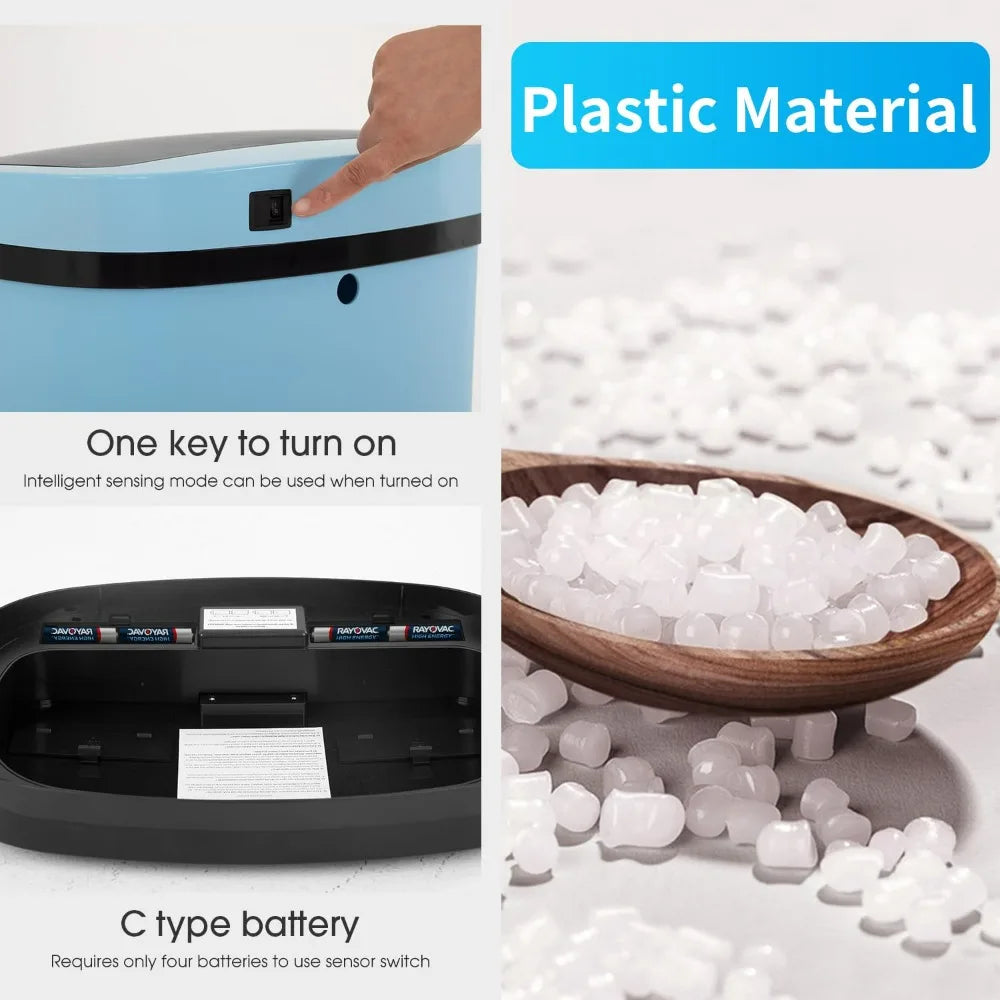 Trash Can with Automatic Lid