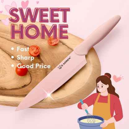 Pink Kitchen Knife Set