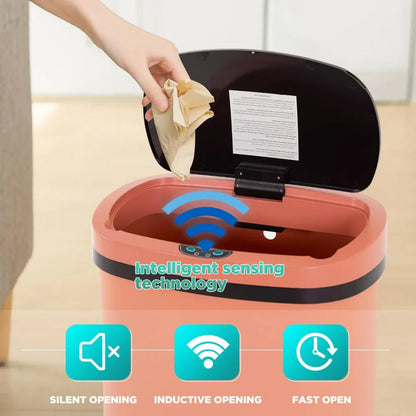 Trash Can with Automatic Lid